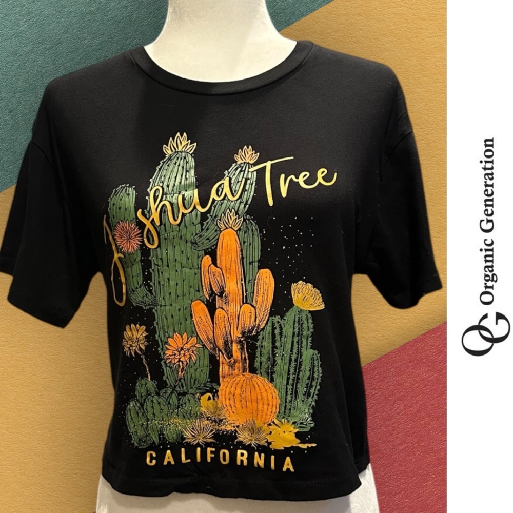 Organic Generation Joshua Tree Crop Top, Size XS, MSRP‎ $20 - Picture 3 of 8